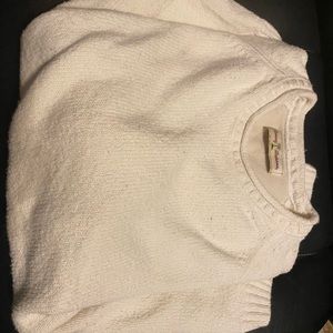 Tommy Bahama cablenit & roll collar cream sweater.